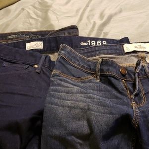 Old navy,Gap,an Hollister Jean's